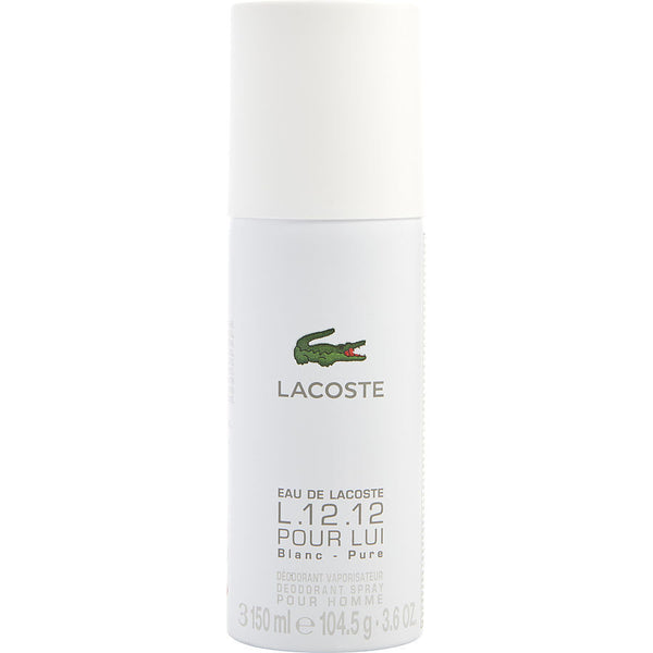 LACOSTE L.12.12 BLANC by Lacoste (MEN) - PURE DEODORANT SPRAY 3.6 OZ